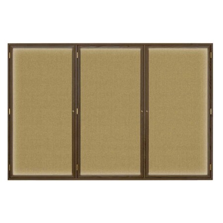 United Visual Products Open Faced Traditional Corkboard, 24x18" UV640A-GOLD-CORK